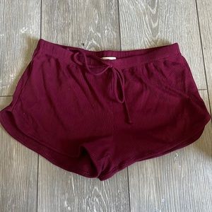 Maroon shorts